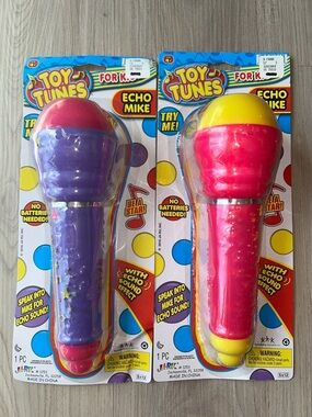 Echo Mike Kids Microphone Purple Pink Vintage Toy No Batteries Age 4+ 70’s